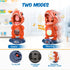 Movable Dinosaur Shooting Toys for Kids with 2 Air Pump Guns, LED & Sound, 48 Foam Balls for Target Practice