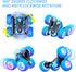 KKONES Remote Control Car, 2.4GHz Electric Race Stunt Car, Double Sided 360° Rolling Rotation, LED Headlights