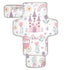 WELLDAY Princess Castle Pink Portable Diaper Changing Pad - Waterproof Foldable Baby Diaper