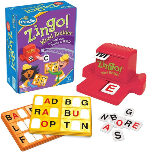ThinkFun Zingo Word Builder - Classic Early Reading Game | Enhances Vocabulary & Spelling Skills for Kids and Adults