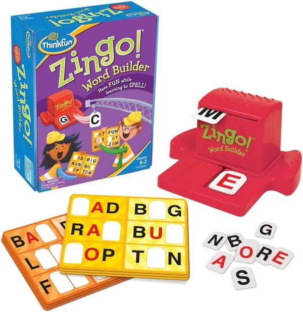 ThinkFun Zingo Word Builder - Classic Early Reading Game | Enhances Vocabulary & Spelling Skills for Kids and Adults
