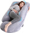 Wodsfay U-Shaped Pregnancy Pillow for Sleeping, Full Body Support for Back, HIPS &