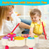 3 in 1 Musical Toys for Toddlers 1-3, Piano Xylophone Drum Set for 1-3 Year Old Girls, Developmental Sensory Toys