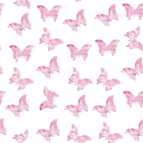 Citihomy 30x40Inch Baby Blanket for Girls Butterfly Pink Minky Super Soft Double Layer Receiving Blanket with Dotted