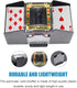 S SUNSBELL Automatic Card Shuffler - Battery Operated Poker Shuffling Machine for Five Crowns, Poker, Blackjack