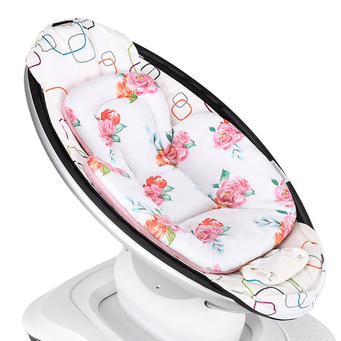 Minne Baby Infant Insert - Compatible with 4Moms RockaRoo and MamaRoo, Plush Soft Newborn Support with Cool Mesh