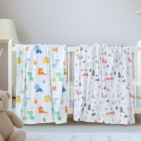 4 Pack 30 40 Inch Tiamon Baby Blanket for Boys Girls x Soft Double Layer Blankets with Dotted Backing Lovely Design