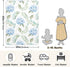 KICPOAY 30x40 Inch Swaddle Blanket for Blue Floral Hydrangeas with Leaves Baby Receiving Blanket Muslin Baby Swaddles