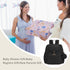 Backpack CEI-CEI Neoprene Diaper Bag Stylish Baby Maternity Bags Travel Tote for Mom with Insulated Pockets, Changing