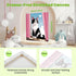 ajepon 6-8 8X8inch Cat Paint by Numbers Kit for Kids with Frame - Cute Cat Paint by Number for Kids, Cats Kid Painting