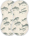 YEGAME Muslin Baby Burp Cloths Set of 2 -Fish Super Absorbent Cotton Burping