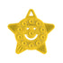 POPPIES Smiley The Star Silicone Suction Cup Teether, BPA-FREE, Sensory Bath Toy (Yellow)