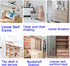 BellRhein 20PCS 140 Universal Stainless Steel Furniture Corner Connector, Shelf Brackets Silvery, for Furniture Corner