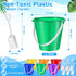 24 End of Year Student Gifts Beach Sand Toy Set with Plastic Buckets, Shovels, Gift Cards, Ribbon, and Beach Pails for