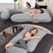 Elover Cooling Pregnancy Pillows for Sleeping,U Shaped Full Body Pillow with Removable Cover,Pregnant Women Must