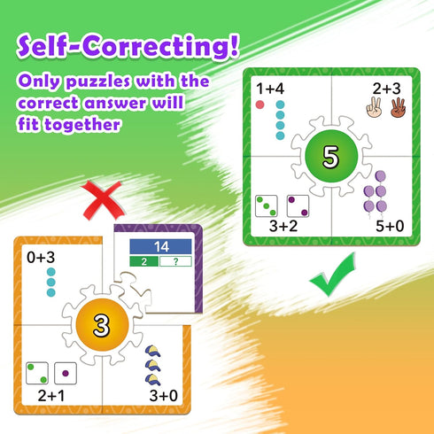 Puzzles for Kids, Addition and Subtraction Math Games, Educational Learning Activities, Math Flash Cards for