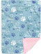 Personalized Baby Blankets for Boys Girls Custom Light Blue Baby Girl Blanket