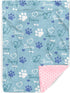 Personalized Baby Blankets for Boys Girls Custom Light Blue Baby Girl Blanket
