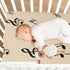 Gravopti 39X27 Inch Music Notes Crib Sheets for Girls and Boys, Soft Breathable Cotton Crib Sheets for Toddler Bed