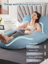 Wndy's Dream 60 inch Pregnancy Pillow with Removable Velvet Cover, Side J Type Full-Body Pillow for Back, Legs