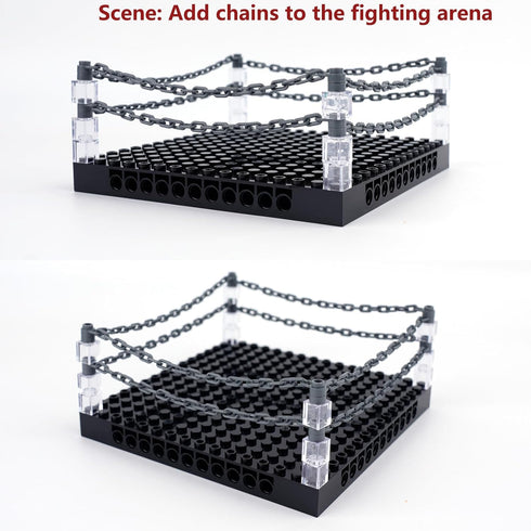 20pcs 21 20pcs 5-Link Sets Chain Link Rope Accessories Pieces - Link and Chain Bricks Bulk Parts Building Block Dark