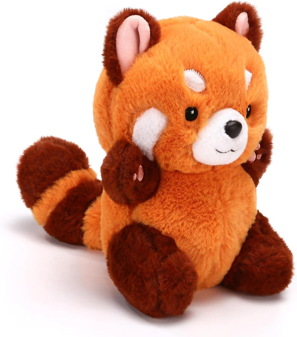 Cute Red Panda Plush Toy, 9" Stuffed Animal Gift for Girlfriend Kids Birthday