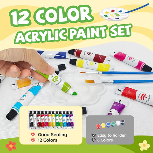 Set 4 5, 6, 7, 8-12 Paint & Plant Flower Growing Kit for Kids - Easter Gifts for Kids Gardening with Pots - Unique
