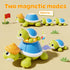 6-12 6,7,8,9-12 BLF FUN Baby Toys Months, Musical Turtle Crawling Toys with Mama and Babies, Baby Learning Toys