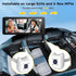 ELECROW 2 6.86" 1080P 360 Dual Baby Car Camera for Kids - Split-Screen Baby Monitor for CarSeat, Full Rotation, IR