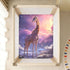 Bseiialft 52 28 Giraffe Snow Night Stars Crib Sheets for Boys Girls Soft and Breathable Cotton Baby Sheets for Standard
