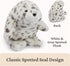 1 10 GUND Nuri Leopard Seal Plush, Premium Stuffed Animal for Ages and Up, White/Gray