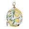 PYBUG Lemon Round Pacifier Storage Case, Polyester & TPU Lined with Hook Buckle,