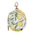 PYBUG Lemon Round Pacifier Storage Case, Polyester & TPU Lined with Hook Buckle,