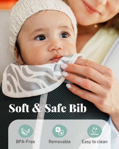 6-in-1 7-50lbs Baby Carrier, MOMTORY Safety-Certified Baby Carrier with Hip Seat, Plus Size Friendly, Detachable Baby