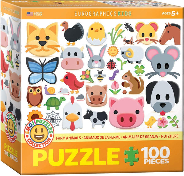 Farm Animals Emojipuzzles 100pc