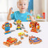 YECHISY Wooden Snap-Together Building Toys: STEM Building Blocks, Robot Take Apart Playset, Fine
