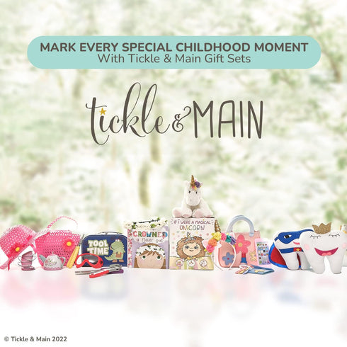 Set 0-12 5-Piece, 3 Set Tickle & Main Noah's Ark Baptism Gifts for Boys Gift - Months, Multicolor - Hooded Lamb Towel