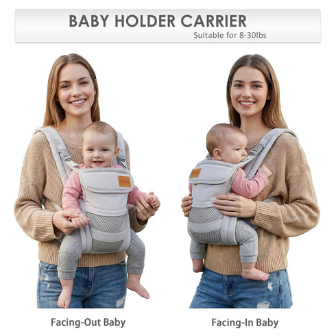 Toddler(8-30lbs), Baby Carrier Newborn to Toddler Carrier with Adjustable Shoulder Strap, Baby Holder Carrier
