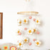 Goukurlsma Daisy Mobile for Crib Boho Baby Crib Mobile for Girls Pink Felt Flower Baby Mobile for Crib