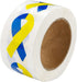 250 Small Blue & Yellow Ribbon Awareness Stickers for Support Ukraine and Down Syndrome Awareness
