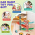 1-3, 6 4-Level 1 Wooden Car Ramp Toy for Toddlers Montessori Toy with Cars (Dinosaur & Racing), Car Ramp Race Track