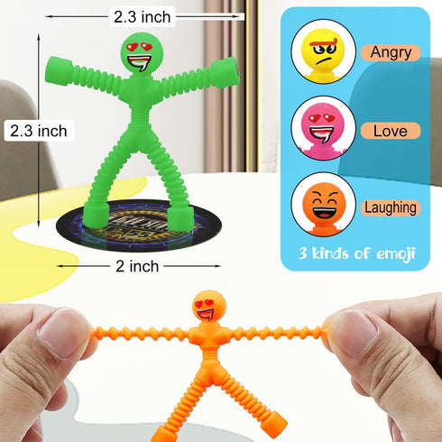 24 PCS Colorful Magnet Man Toys, Rubber Magnetic Man can Join Hands, Very Attractive Magnet Toys for Children, can be Refrigerator Magnet Toys, Very Worthwhile Toys.