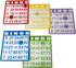 Yuanhe 50 Bingo Game Cards - Bingo Set for Kids Party, Paper Card Games for School and Family Activities