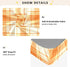 JUNZAN 52x28 Orange Scottish Plaid Baby Crib Sheets Cotton Fitted Crib Sheets for Boys Girls Standard Toldder Bed