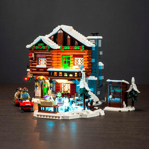 Upgraded LED Light Kit for Lego Icons Alpine Lodge Building Set, Music Version Compatible with Lego 10325