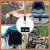 Colingmill 3 Pieces Stroller Hooks, Black and Brown Hanging Multi Functional Strap with Clip for Diaper Bag Stroller