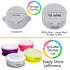 Set, EVLA'S Baby Feeding Baby Led Weaning Supplies, Adjustable Silicone Bibs, Divided Plate, Suction Bowl with Lid