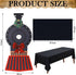 2 Oudain Pcs Christmas Express Train Decoration Steam Train Table Decoration with Black Tablecloth Vehicle Trip