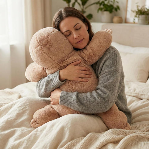 Pack 28 Inches, 5 lb WEIGEDU Large Weighted Sloth Stuffed Animal Plush Toy with Embroidered Eyes and Removable Weight
