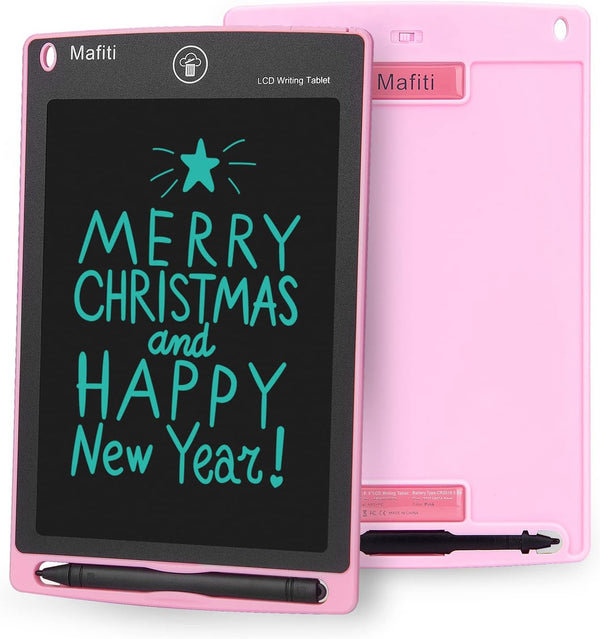 Mafiti 8.5 Inch LCD Writing Tablet - Portable Electronic Doodle Board for Kids - Gifts for Girls - Pink